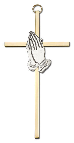 Praying Hands Cross Wall Cross
