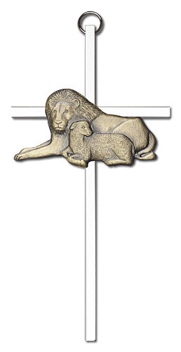 Lion & Lamb Wall Cross