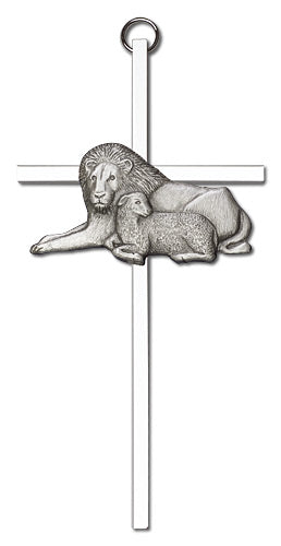 Lion & Lamb Wall Cross
