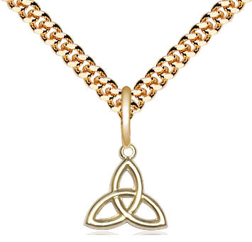 Trinity Irish Knot Pendant - 24" Chain