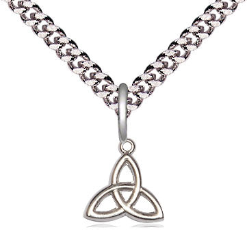Trinity Irish Knot Pendant - 24" Chain