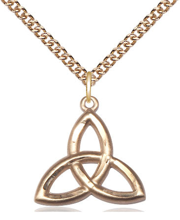 Trinity Irish Knot Pendant - 24" Chain