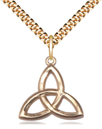 Trinity Irish Knot Pendant - 24" Chain