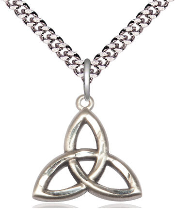 Trinity Irish Knot Pendant - 24" Chain