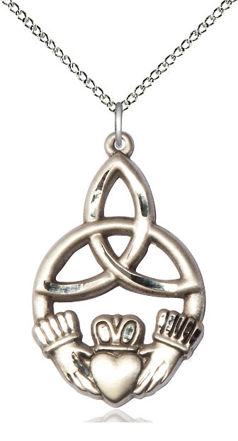 Irish Knot Claddagh Pendant