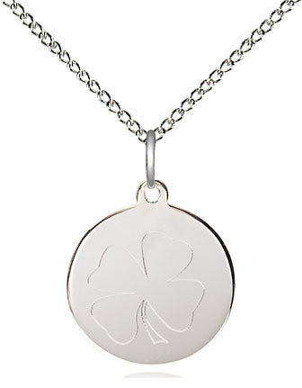 Shamrock Pendant with a Emerald bead