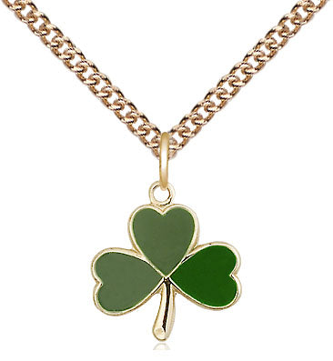 Shamrock Pendant - 24" Chain