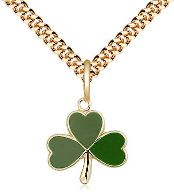 Shamrock Pendant - 24" Chain