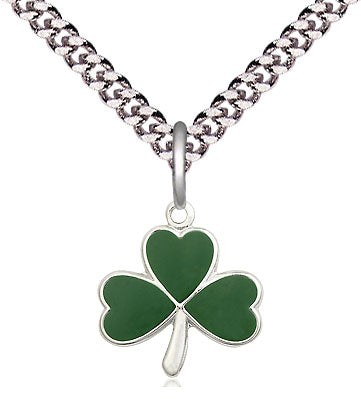 Shamrock Pendant - 24" Chain