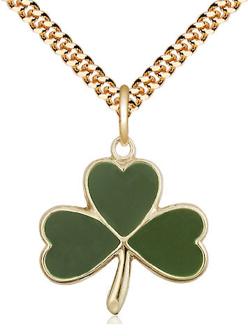 Shamrock Pendant - 24" Chain
