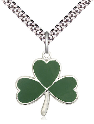 Shamrock Pendant - 24" Chain