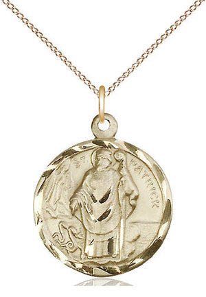 Saint Patrick Pendant - 18" Chain Necklace
