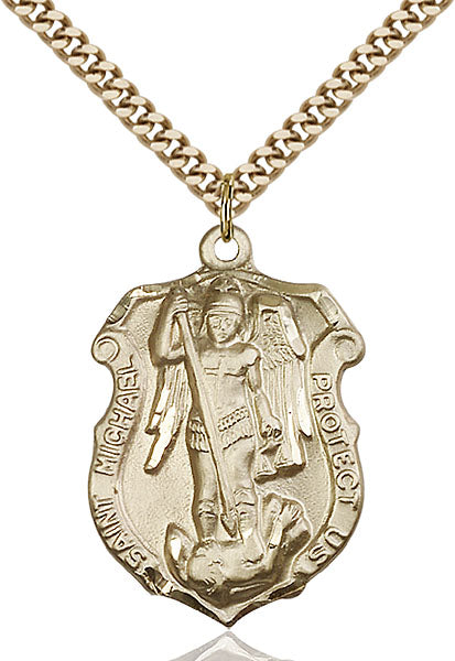 Saint Michael Navy Pendant