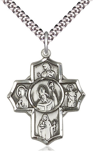 Irish 5-Way Pendant, 24" Chain Necklace