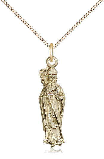 Saint Patrick Pendant - 18" Chain Necklace