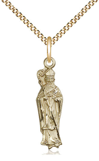 Saint Patrick Pendant - 18" Chain Necklace