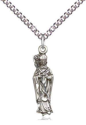 Saint Patrick Pendant - 24" Chain Necklace