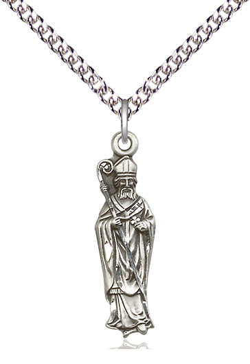 Saint Patrick Pendant - 24" Chain Necklace