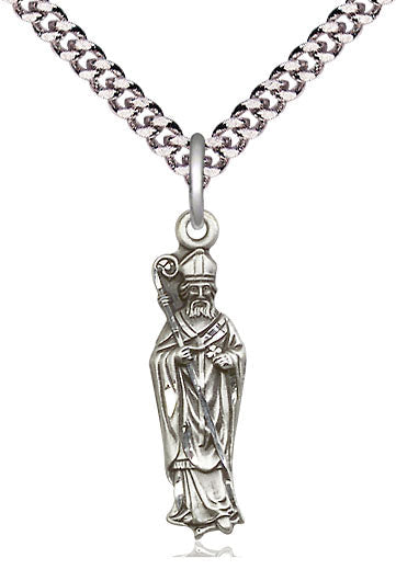 Saint Patrick Pendant - 24" Chain Necklace
