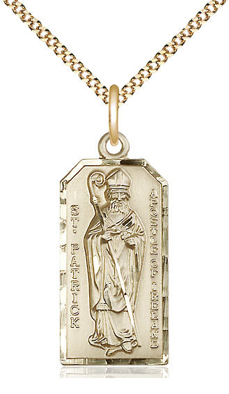 Saint Patrick Pendant - 18" Chain Necklace
