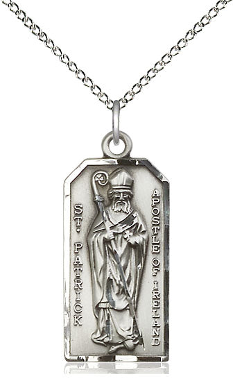 Saint Patrick Pendant - 18" Chain Necklace
