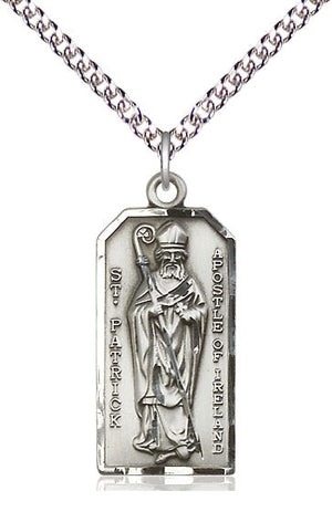 Saint Patrick Pendant - 24" Chain Necklace