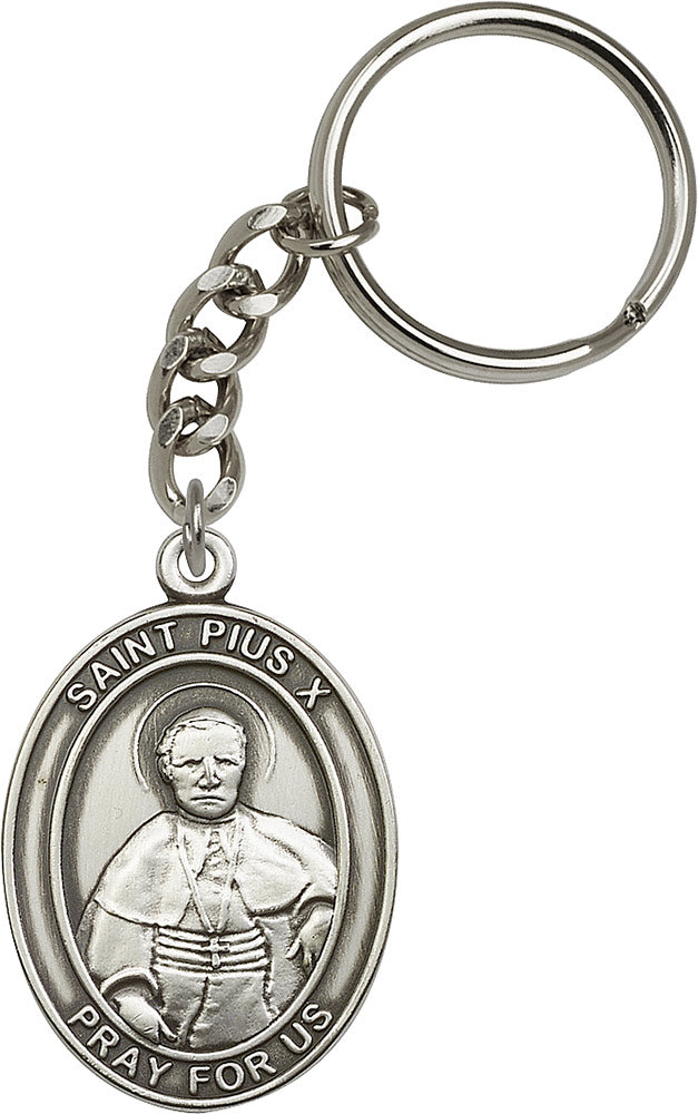 Saint Pius X Keychain
