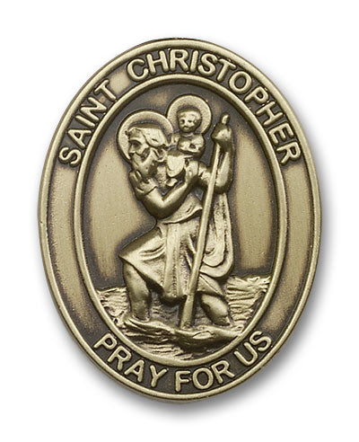 Saint Christopher Visor Clip