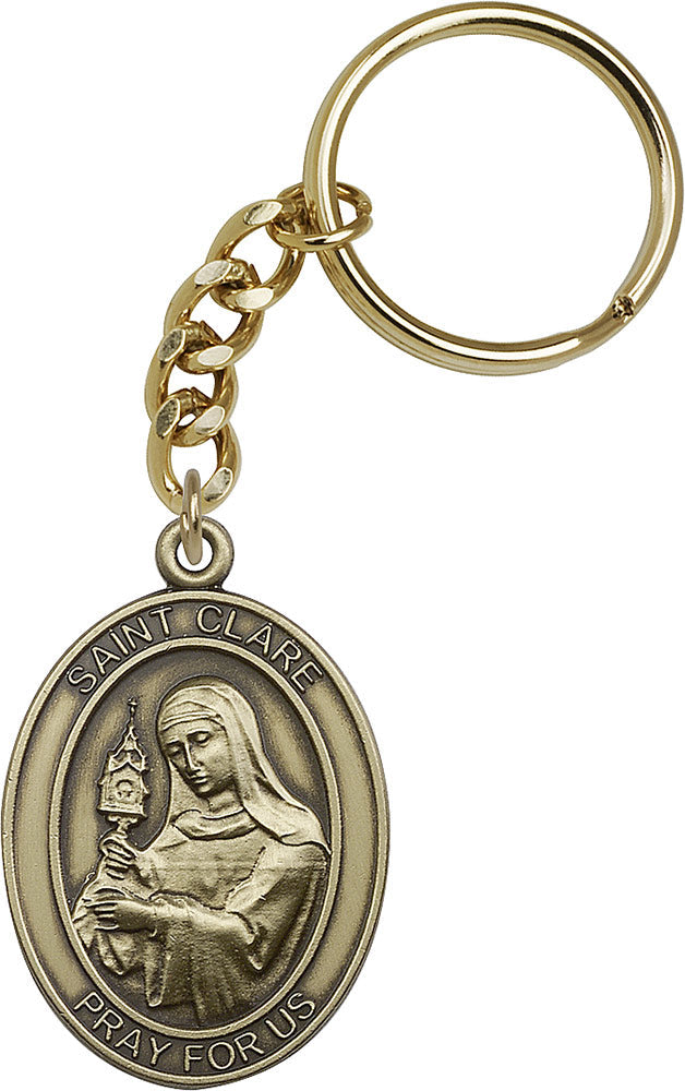 Saint Clare Keychain
