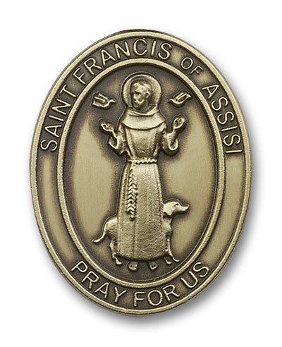 St Francis of Assisi Visor Clip