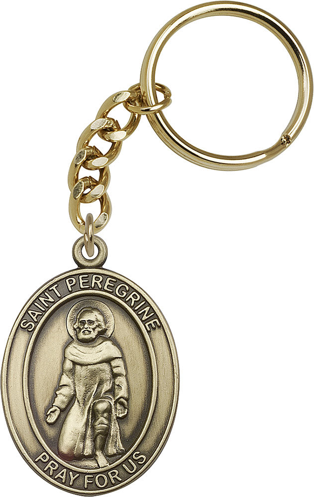 Saint Peregrine Keychain