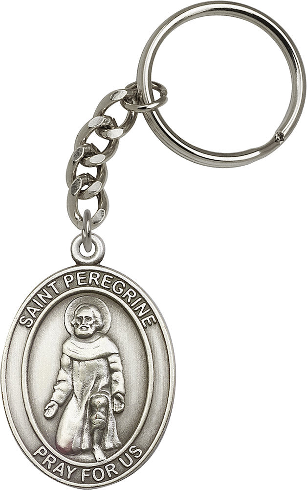 Saint Peregrine Keychain