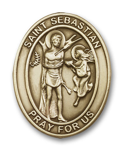 Saint Sebastian Visor Clip