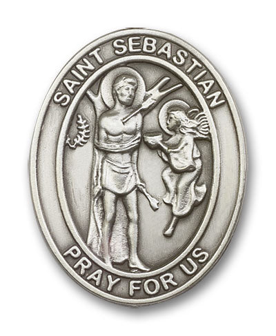 Saint Sebastian Visor Clip