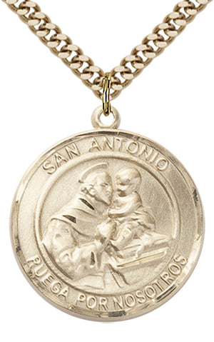 San Antonio Pendant - 24" Chain Necklace