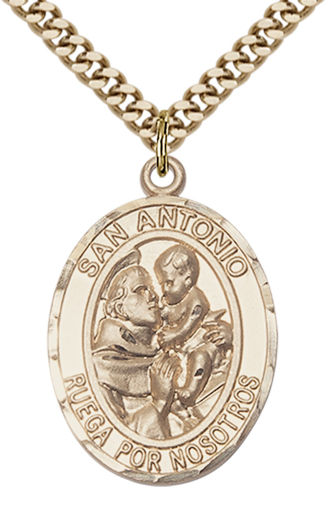 San Antonio Pendant - 24" Chain Necklace