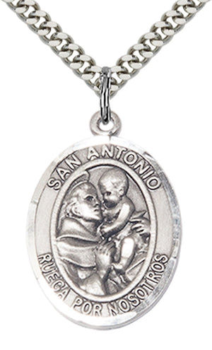 San Antonio Pendant - 24" Chain Necklace