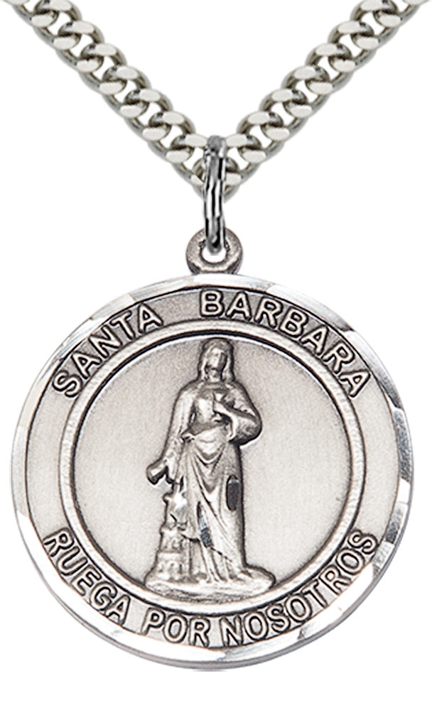 Santa Barbara Pendant - 24" Chain Necklace