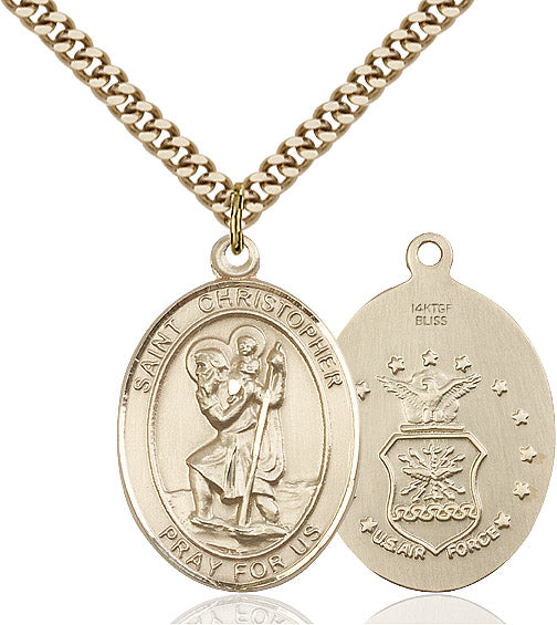 Saint Christopher Air Force Pendant
