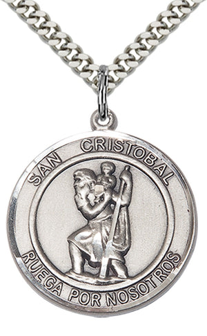 San Cristobal Pendant - 24" Chain Necklace