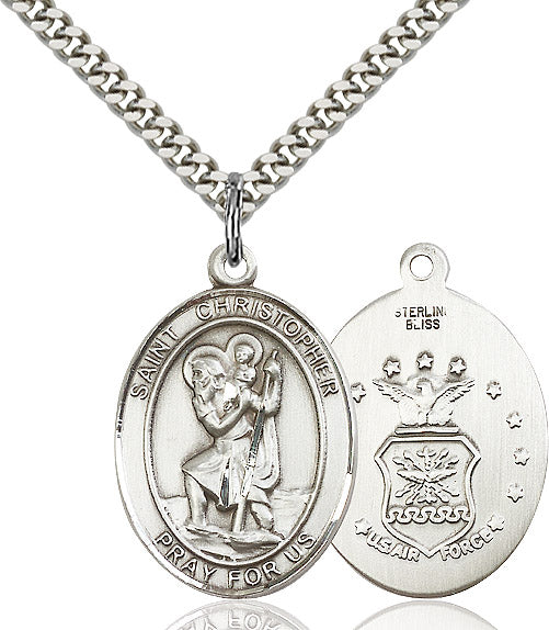 Saint Christopher Air Force Pendant