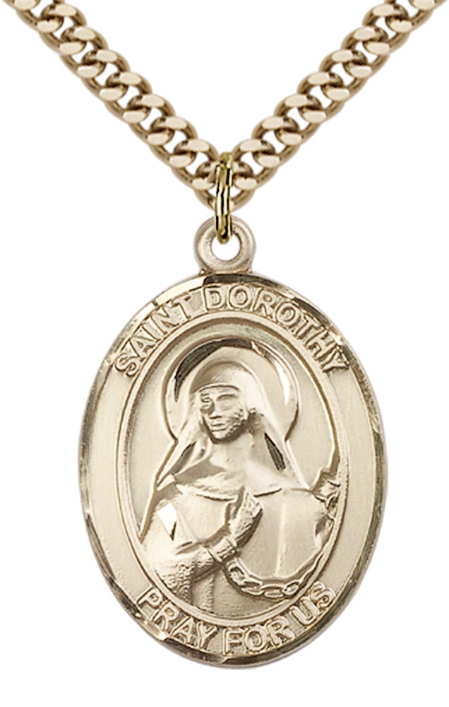 Saint Dorothy Pendant - 24" Chain Necklace