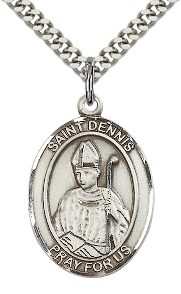 Saint Dennis Pendant - 24" Chain Necklace