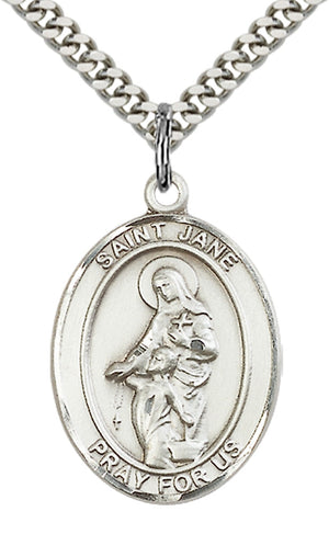 Saint Jane of Valois Pendant - 24" Chain Necklace
