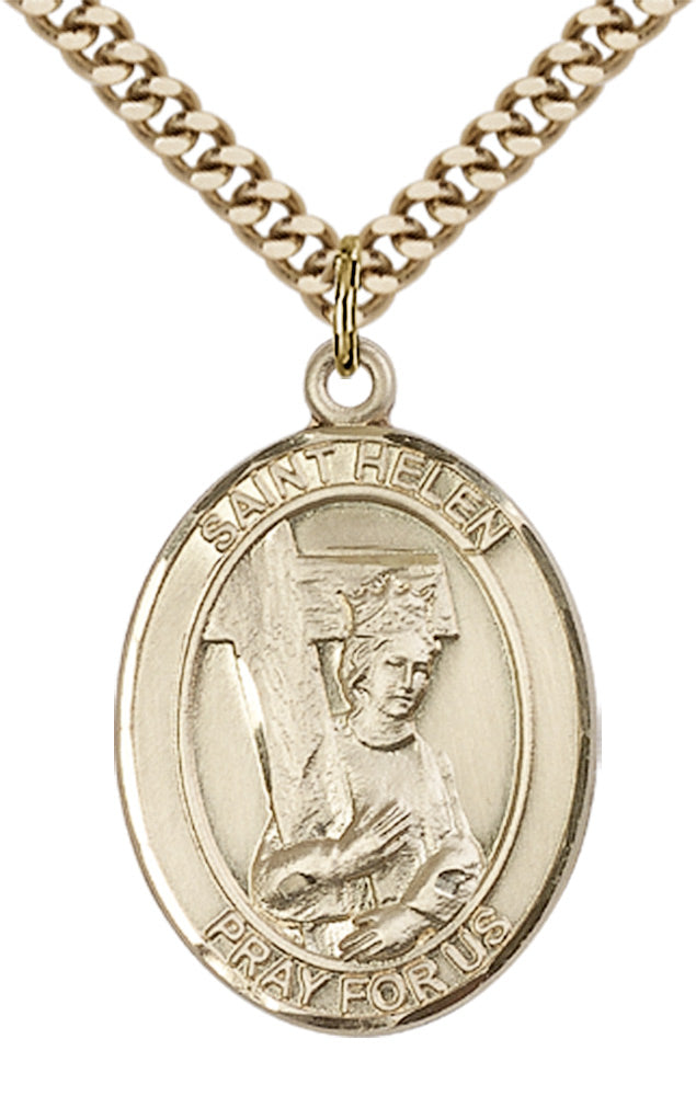 Saint Helen Pendant - 24" Chain Necklace