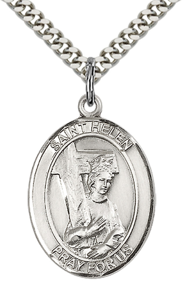 Saint Helen Pendant - 24" Chain Necklace