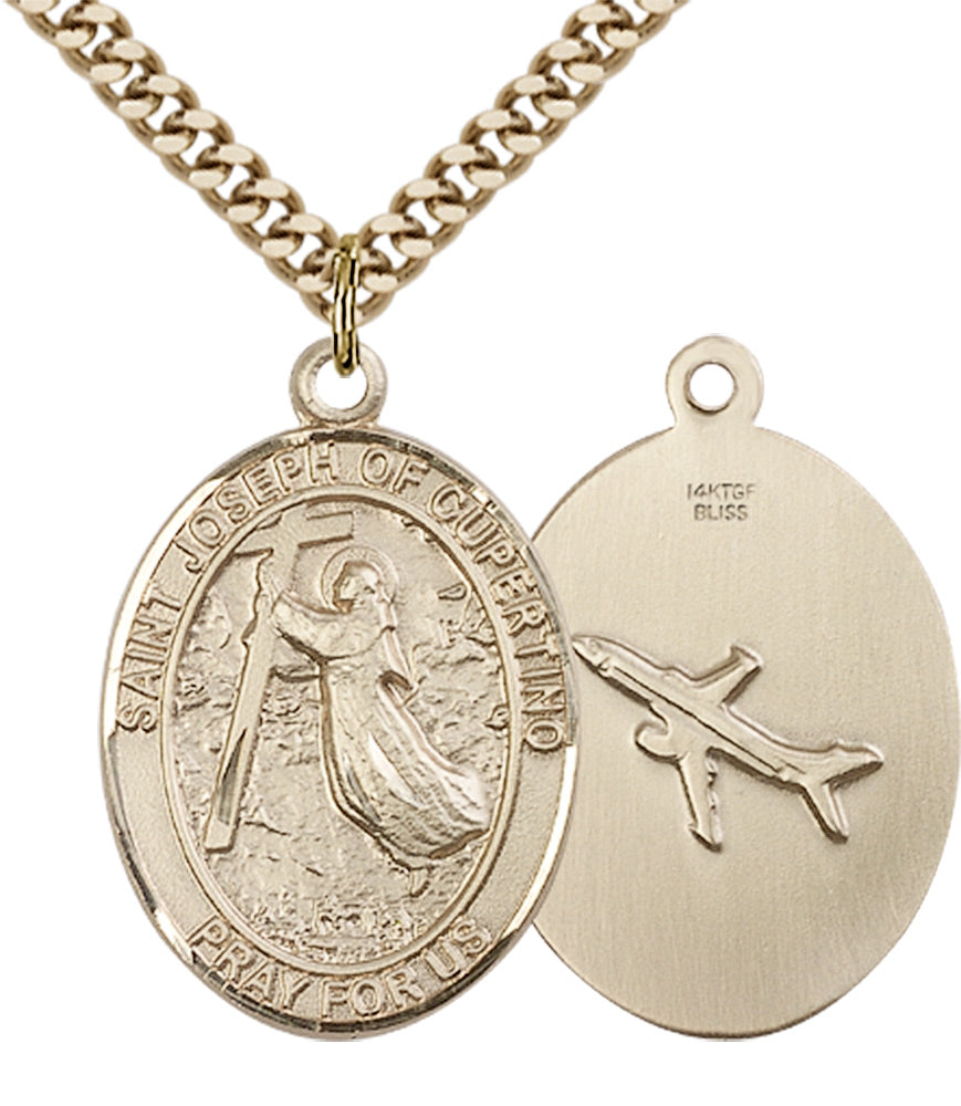 Saint Joseph of Cupertino Pendant - 24" Chain Necklace