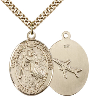 Saint Joseph of Cupertino Pendant - 24" Chain Necklace