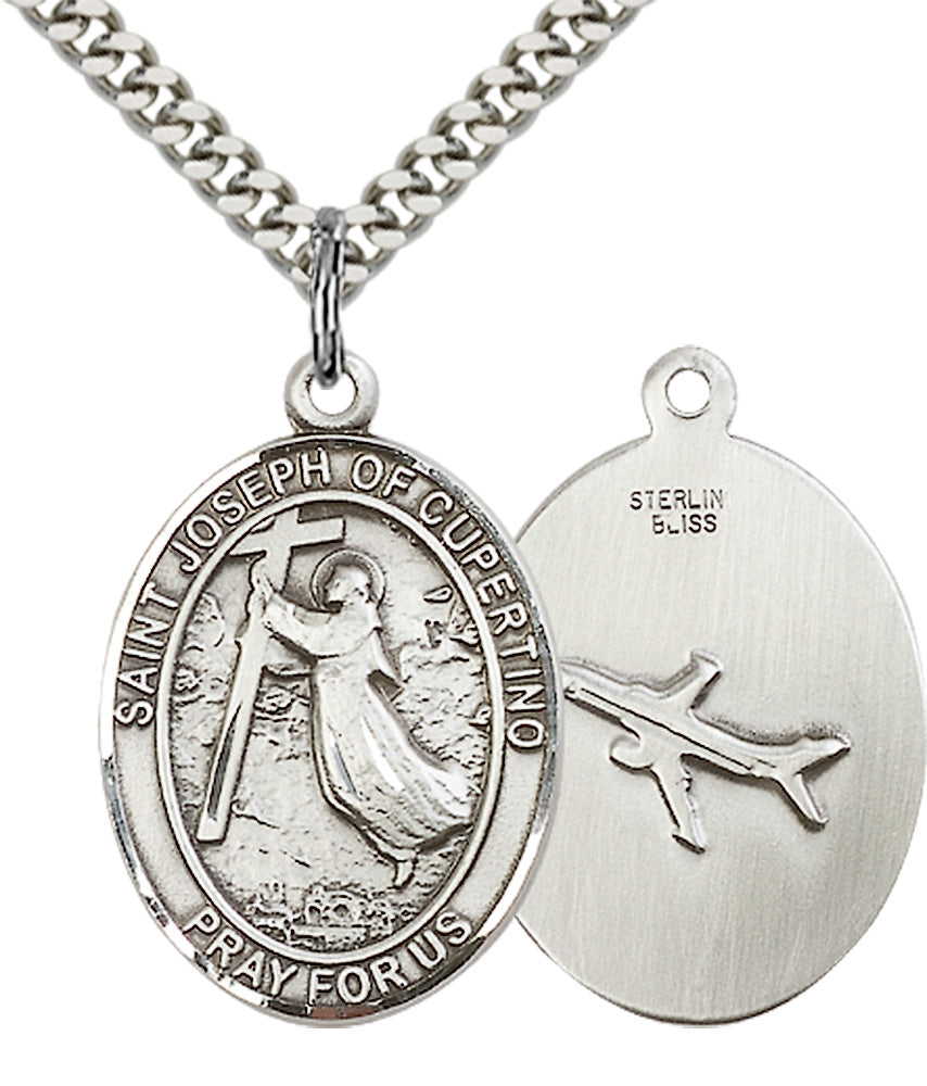 Saint Joseph of Cupertino Pendant - 24" Chain Necklace