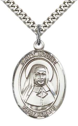 Saint Louise de Marillac Pendant - 24" Chain Necklace